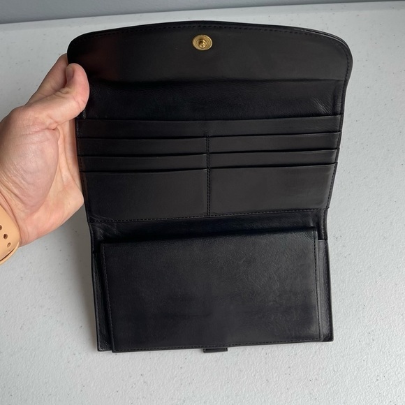 Vintage Coach Black Leather Legacy Wallet - Picture 9 of 14